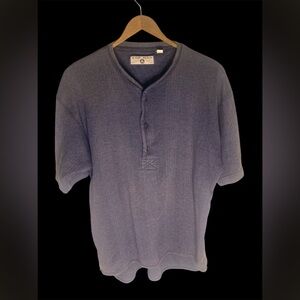 Top‎ Man UK Waffle Grey Mens Henley Sz M’UK/US L.’